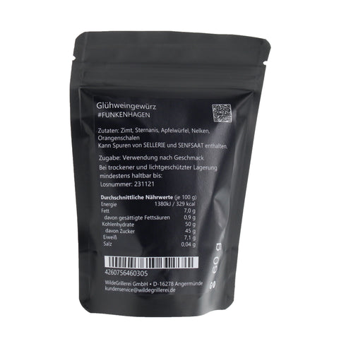 #FUNKENHAGEN - Glühweingewürz Beutel mit Druckverschluss 60g MHD