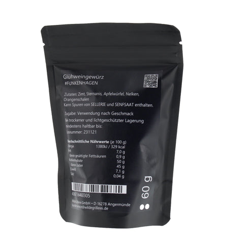 #FUNKENHAGEN - Glühweingewürz Beutel mit Druckverschluss 60g MHD