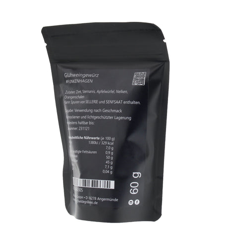 #FUNKENHAGEN - Glühweingewürz Beutel mit Druckverschluss 60g MHD