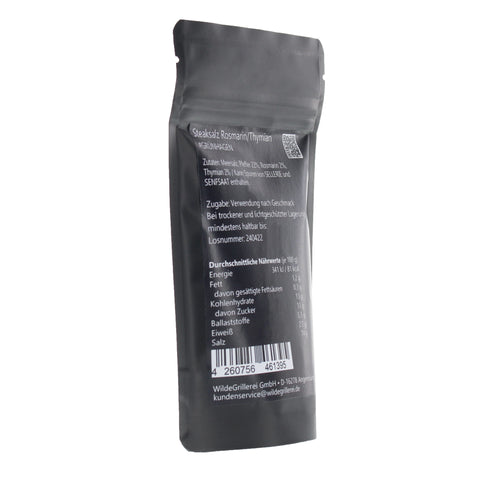 #GRÜNHAGEN - Steaksalz Rosmarin/Thymian Beutel mit Druckverschluss 125g MHD