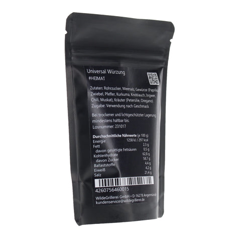 #HEIMAT - Universal Würzung Beutel mit Druckverschluss 100g MHD