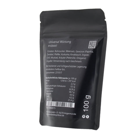 #HEIMAT - Universal Würzung Beutel mit Druckverschluss 100g MHD