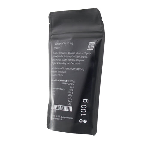 #HEIMAT - Universal Würzung Beutel mit Druckverschluss 100g MHD