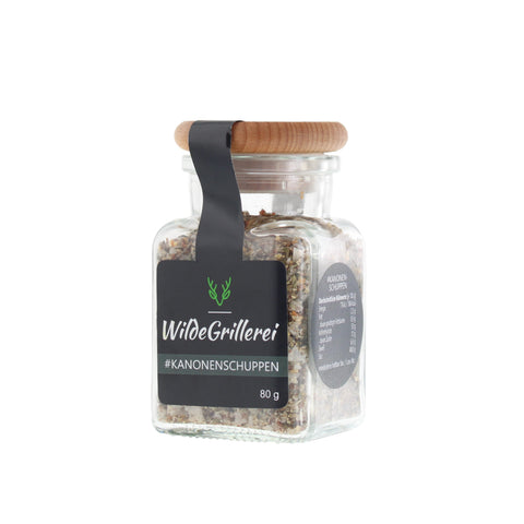 Pfeffer exklusiv - #KANONENSCHUPPEN - Glas mit Holzdeckel 80g MHD