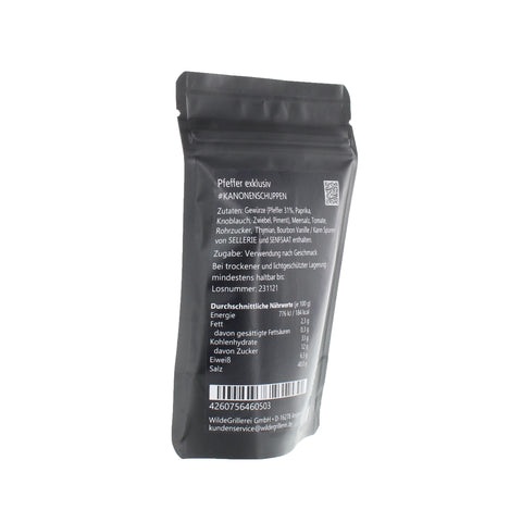 #KANONENSCHUPPEN - Pfeffer exklusiv Beutel mit Druckverschluss 80g MHD