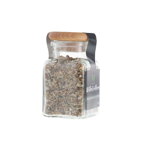 Pfeffer exklusiv - #KANONENSCHUPPEN - Glas mit Holzdeckel 80g MHD
