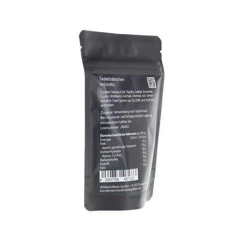 #KEULWEG - Teufelshähnchen Beutel mit Druckverschluss 70g MHD