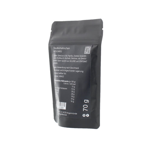 #KEULWEG - Teufelshähnchen Beutel mit Druckverschluss 70g MHD