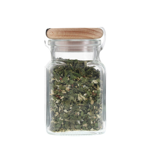 #KIRCHLEIN IM GRÜNEN - Chimichurri grün Glas mit Holzdeckel 45g MHD