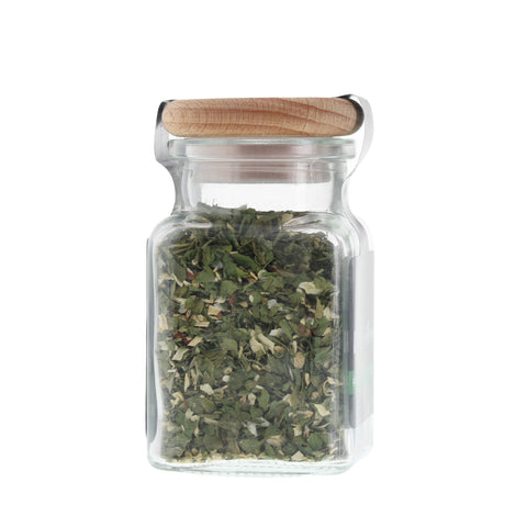 #KIRCHLEIN IM GRÜNEN - Chimichurri grün Glas mit Holzdeckel 45g MHD