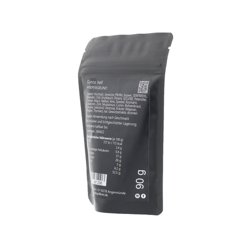#PIEPERGRUND - Gyros hell Beutel mit Druckverschluss 90g MHD