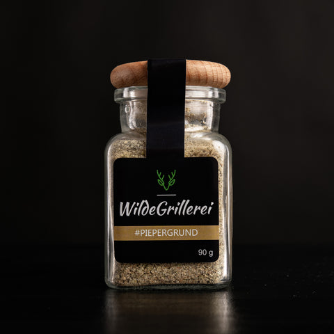 #PIEPERGRUND - Gyros hell Glas mit Holzdeckel 90g MHD