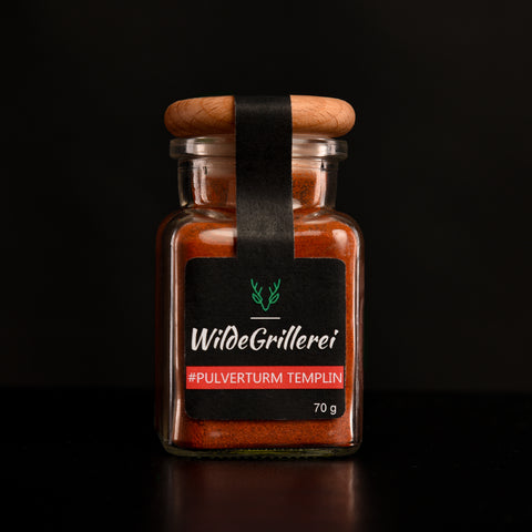 Paprika geräuchert - #PULVERTURM TEMPLIN - Glas mit Holzdeckel 70g MHD