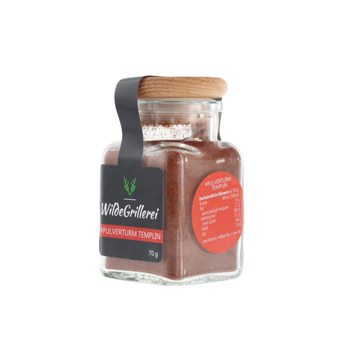 Paprika geräuchert - #PULVERTURM TEMPLIN - Glas mit Holzdeckel 70g MHD