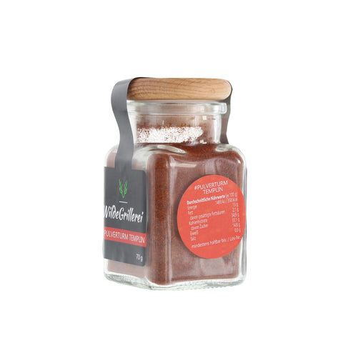 Paprika geräuchert - #PULVERTURM TEMPLIN - Glas mit Holzdeckel 70g MHD