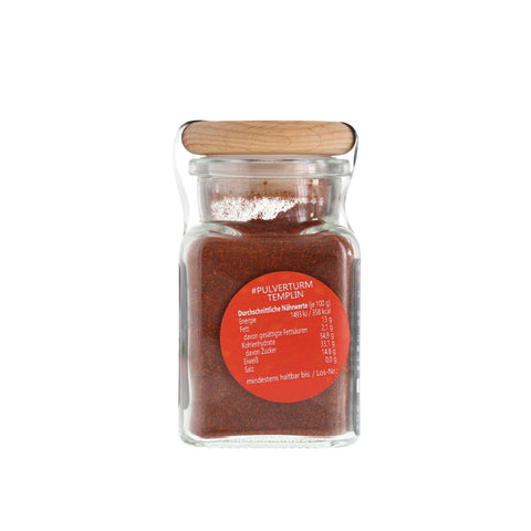 Paprika geräuchert - #PULVERTURM TEMPLIN - Glas mit Holzdeckel 70g MHD