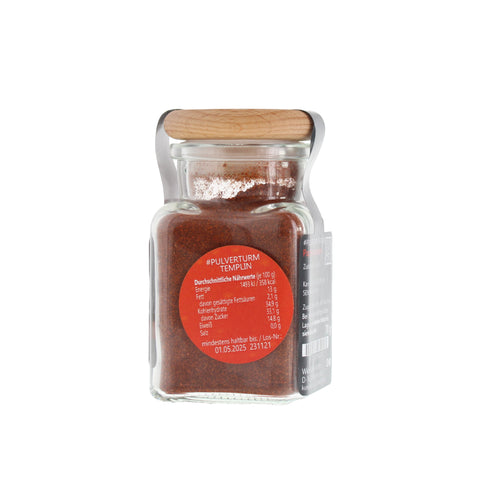 Paprika geräuchert - #PULVERTURM TEMPLIN - Glas mit Holzdeckel 70g MHD