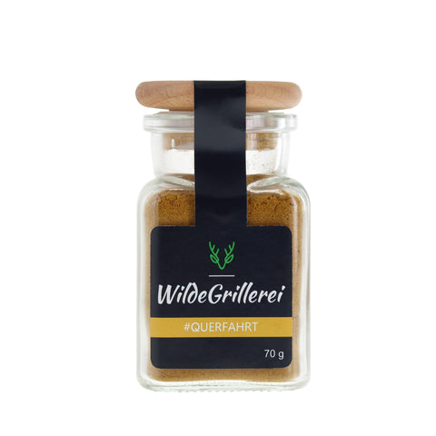 #QUERFAHRT - Currypulver Englisch Glas mit Holzdeckel 70g MHD