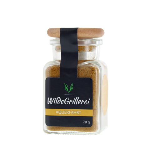 #QUERFAHRT - Currypulver Englisch Glas mit Holzdeckel 70g MHD
