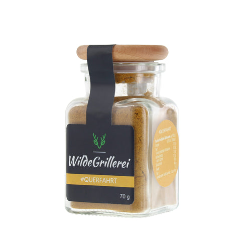 #QUERFAHRT - Currypulver Englisch Glas mit Holzdeckel 70g MHD