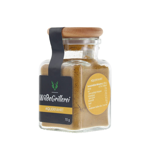 #QUERFAHRT - Currypulver Englisch Glas mit Holzdeckel 70g MHD