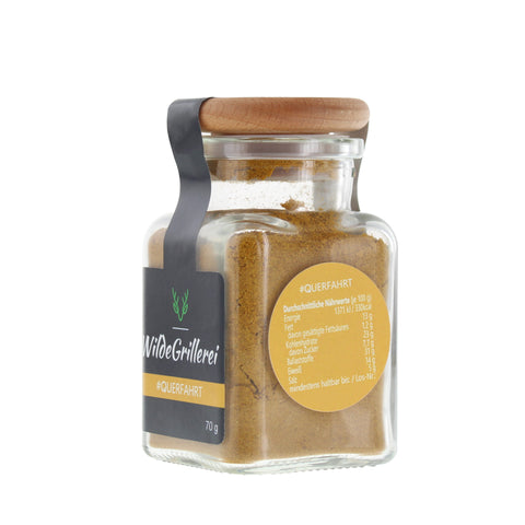 #QUERFAHRT - Currypulver Englisch Glas mit Holzdeckel 70g MHD