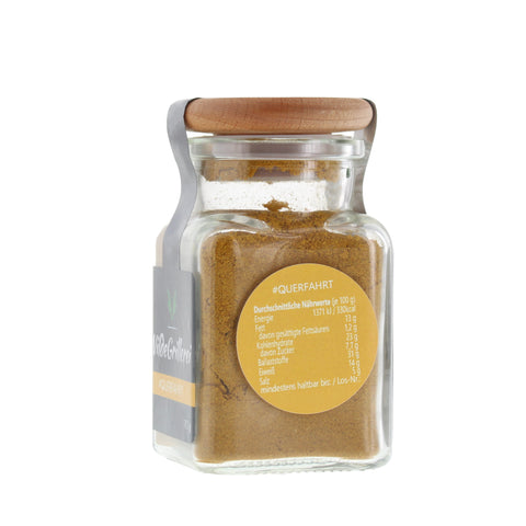 #QUERFAHRT - Currypulver Englisch Glas mit Holzdeckel 70g MHD