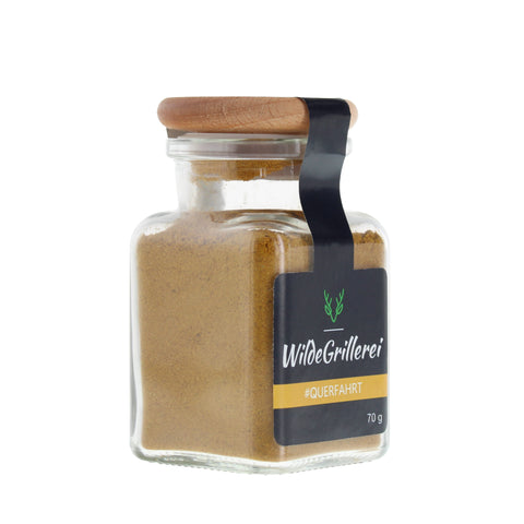 #QUERFAHRT - Currypulver Englisch Glas mit Holzdeckel 70g MHD
