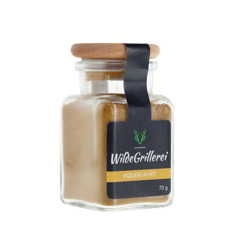 #QUERFAHRT - Currypulver Englisch Glas mit Holzdeckel 70g MHD