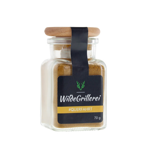 #QUERFAHRT - Currypulver Englisch Glas mit Holzdeckel 70g MHD