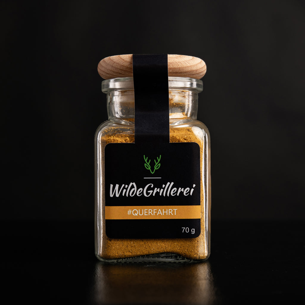 #QUERFAHRT - Currypulver Englisch Glas mit Holzdeckel 70g MHD