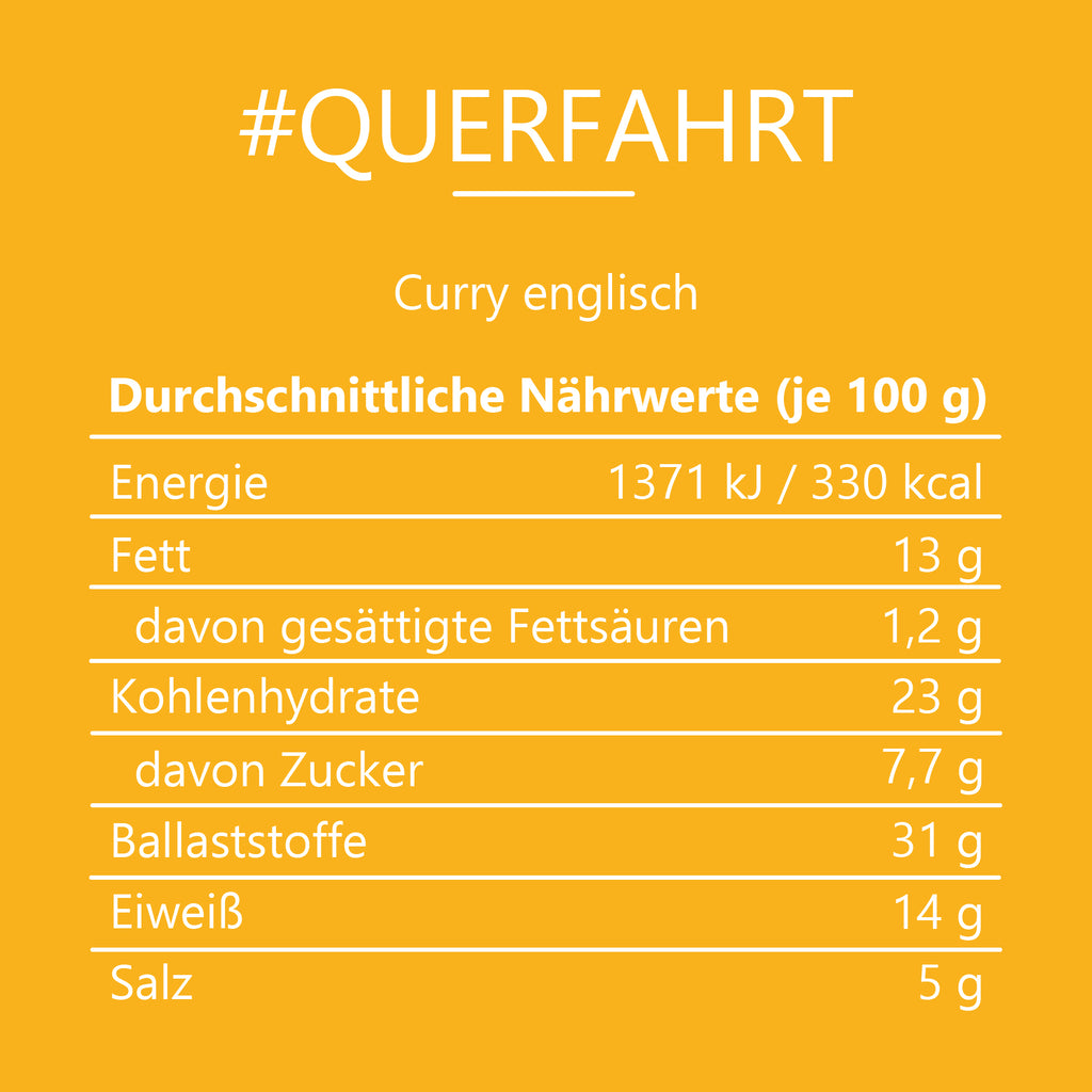 #QUERFAHRT - Currypulver Englisch Glas mit Holzdeckel 70g MHD