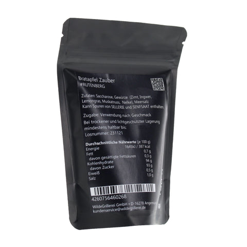 #RUTENBERG - Bratapfel Zauber Beutel mit Druckverschluss 120g MHD