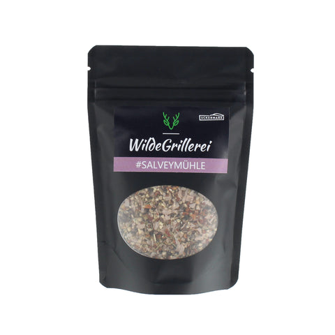 #SALVEYMÜHLE - Pfeffer exklusiv Steinsalzflocken Beutel mit Druckverschluss 85g MHD
