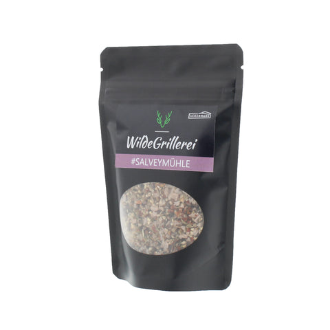 #SALVEYMÜHLE - Pfeffer exklusiv Steinsalzflocken Beutel mit Druckverschluss 85g MHD