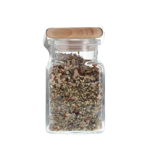 #SALVEYMÜHLE - Pfeffer exklusiv Steinsalzflocken Glas mit Holzdeckel 85g MHD