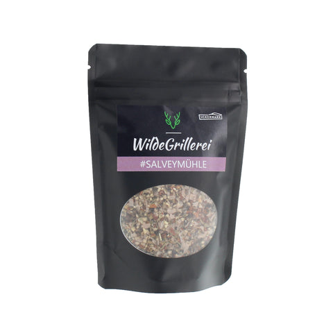 #SALVEYMÜHLE - Pfeffer exklusiv Steinsalzflocken Beutel mit Druckverschluss 85g MHD