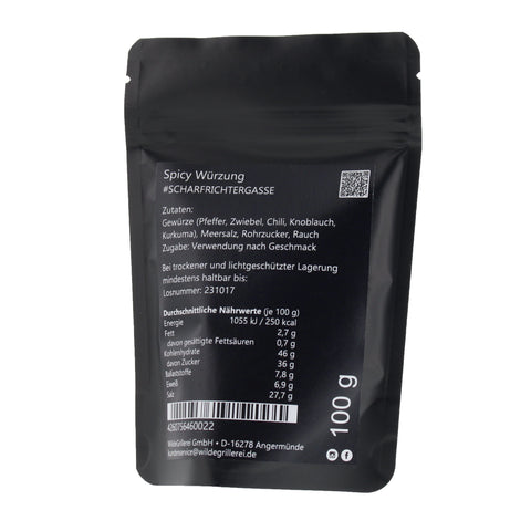 #SCHARFRICHTERGASSE - Spicy Würzung Beutel mit Druckverschluss 100g
