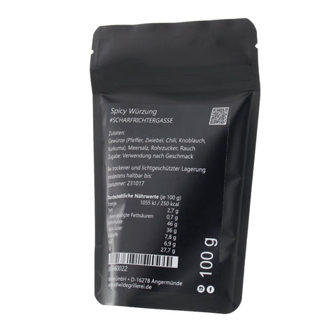 #SCHARFRICHTERGASSE - Spicy Würzung Beutel mit Druckverschluss 100g