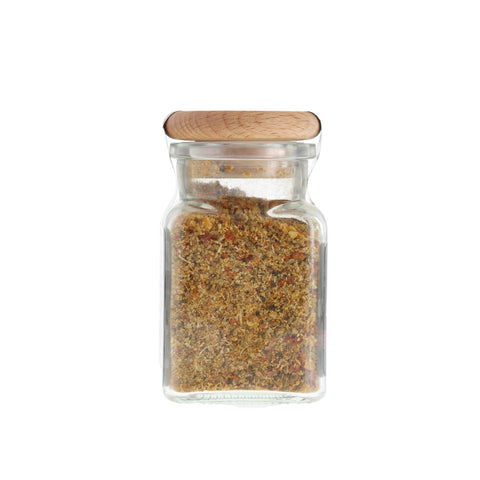 scharfe Gewürzmischung - #SCHARFRICHTERGASSE - Glas mit Holzdeckel 100g MHD