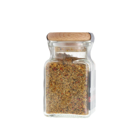 scharfe Gewürzmischung - #SCHARFRICHTERGASSE - Glas mit Holzdeckel 100g MHD