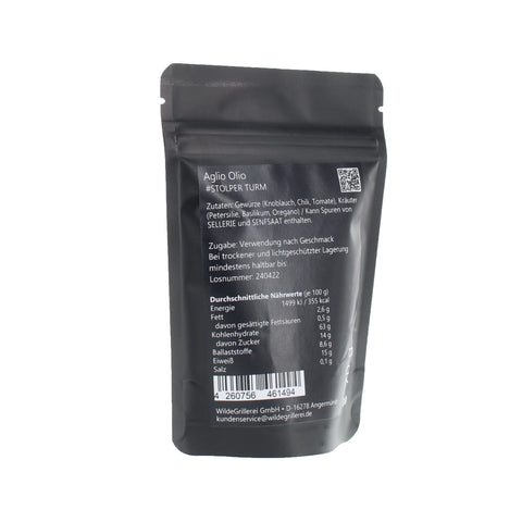 #STOLPER TURM - Aglio Olio Beutel mit Druckverschluss 70g MHD