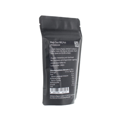 #THOMSDORF - Magic Dust BBQ Rub Beutel mit Druckverschluss 100g MHD