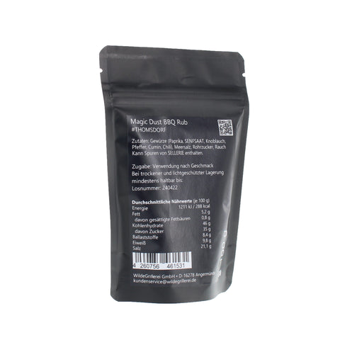 #THOMSDORF - Magic Dust BBQ Rub Beutel mit Druckverschluss 100g MHD