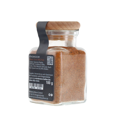#THOMSDORF - Magic Dust BBQ Rub Glas mit Holzdeckel 100g MHD