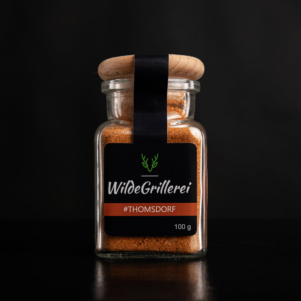 #THOMSDORF - Magic Dust BBQ Rub Glas mit Holzdeckel 100g MHD