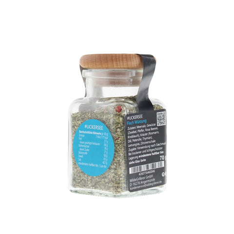 Fischgewürz - #UCKERSEE - Glas mit Holzdeckel 70g MHD
