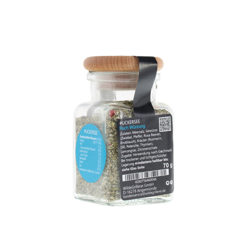 Fischgewürz - #UCKERSEE - Glas mit Holzdeckel 70g MHD