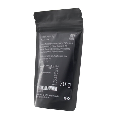 #UCKERSEE - Fisch Würzung Beutel mit Druckverschluss 70g MHD