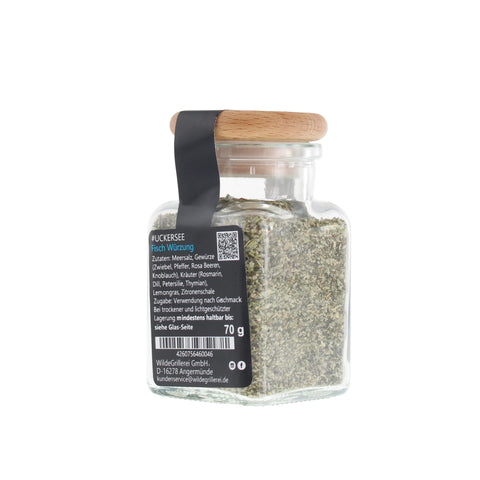 Fischgewürz - #UCKERSEE - Glas mit Holzdeckel 70g MHD